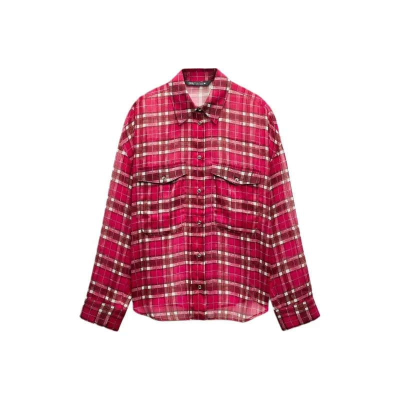 ZARA Shirts Women's Red-0