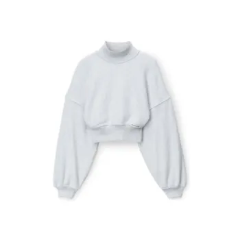 Alexander Wang High Neck Cropped Sweatshirt