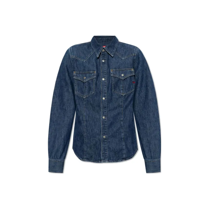 DIESEL De Waves Western Denim Shirt-0