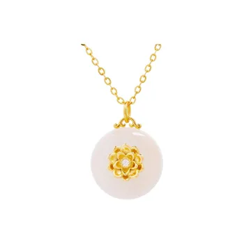 DIHUAJI Natural Chalcedony Jade Necklaces Women's