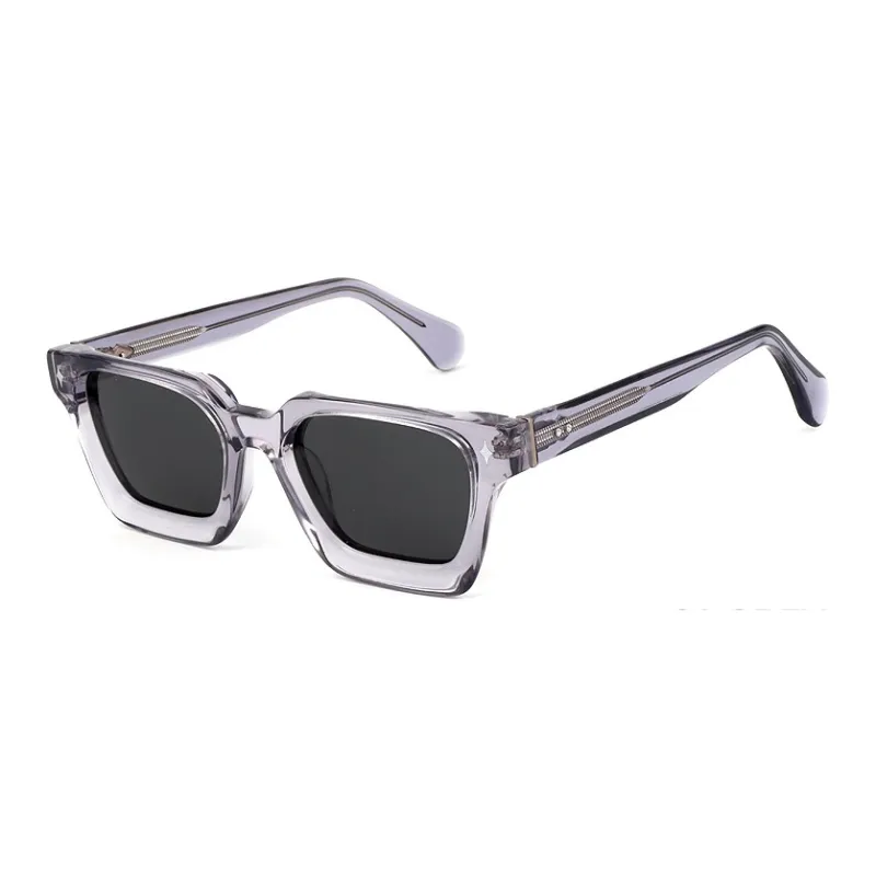 ROLLOTD Plate Frame Square Sunglasses Unisex-2