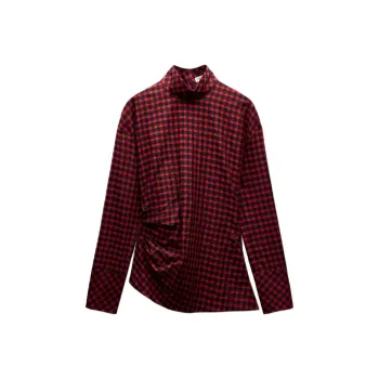 ZARA ZW Series Shirt Women's Red/Black