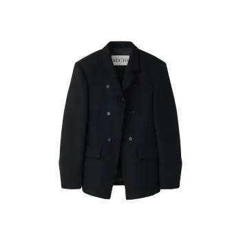 RECTO FW24 TWIST TWILL WOOL TAILORED JACKET Jackets Coats Women's Black