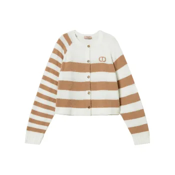 Twinset Two tone Striped Cardigan