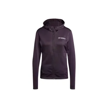 Adidas Terrex Xperior Light Fleece Hooded Jacket Jackets Coats Women's Aurora Black