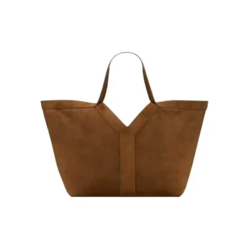 SAINT LAURENT Cow Leather Tote Bag, Shopping Bag, Handbag Tubas Women's Deep Caramel Cognac