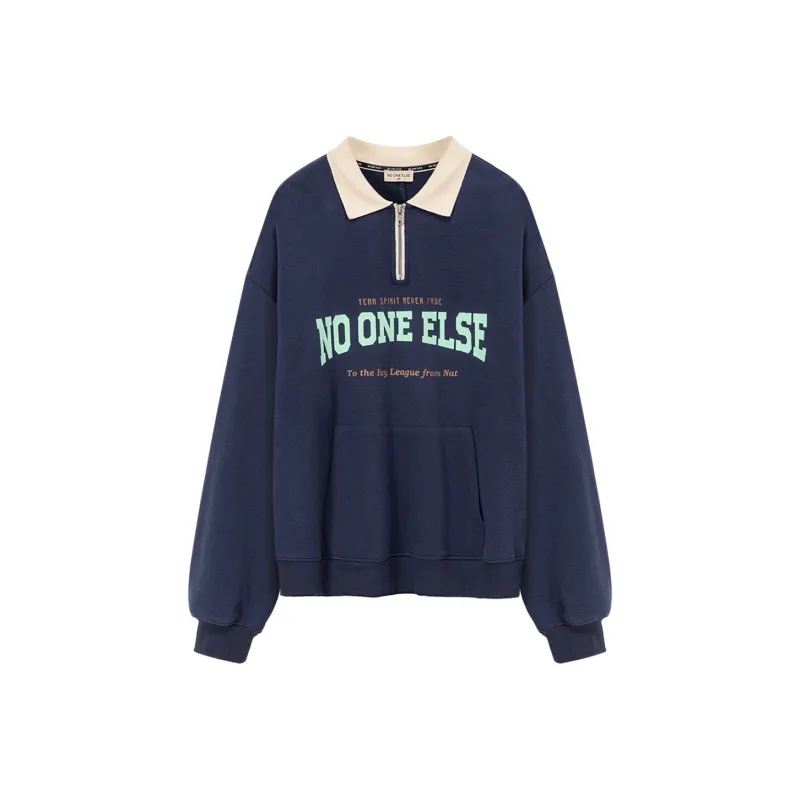 NO ONE ELSE Sweatshirt Women's Navy Blue-0