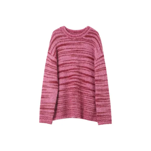 3COLOUR Knitwear Women's Raspberry Pink Stripes