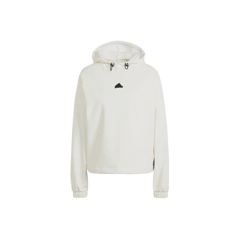 Adidas CITY ESCAPE City Escape Hoodie With Bungee Cord Sweatshirt Women's White-0