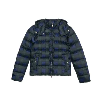 Polo Ralph Lauren Down Jacket Women's Blue Green Plaid