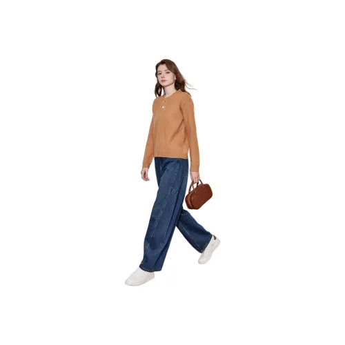 Huagaa Knitwear Women's Camel