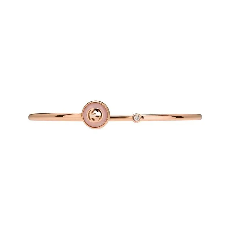 GUCCI 18K Rose Gold Bangles Women's Red-2
