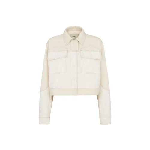 FENDI Panelled Button Up Jacket