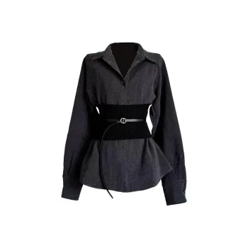 COVER TIME Shirt Women's Dark Gray