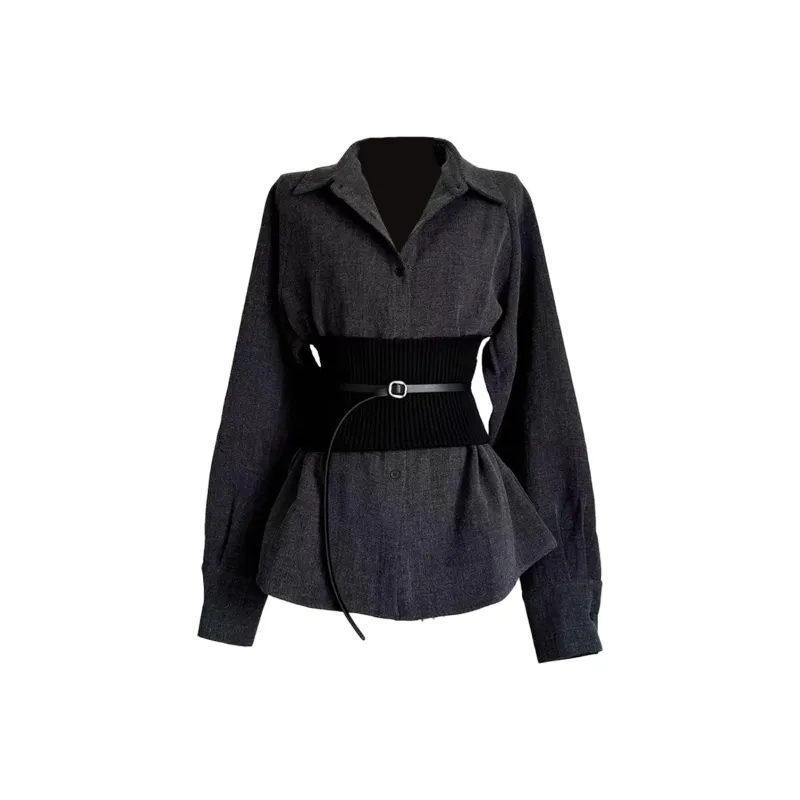 COVER TIME Shirt Women's Dark Gray-0