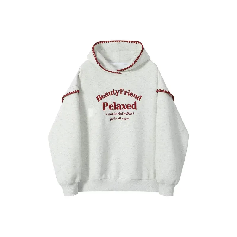 XUANSHU Sweatshirt Women's Gray-0