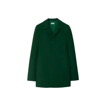 Burberry Wool Jacket Jackets Coats Women's Green
