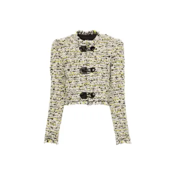 ISABEL MARANT Tweed Frayed Hem Jacket