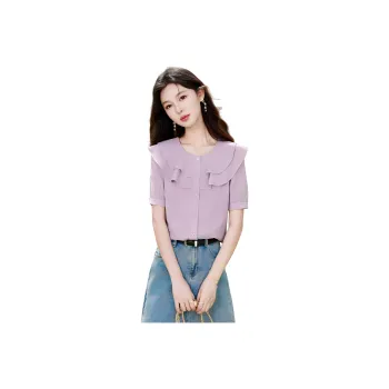 Like The Age Of Water Summer Shirt Regular Women's Purple