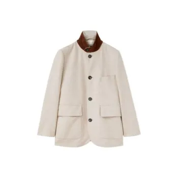 Loro Piana Mini Roadster Jacket Jackets & Coats Women's Light Gray