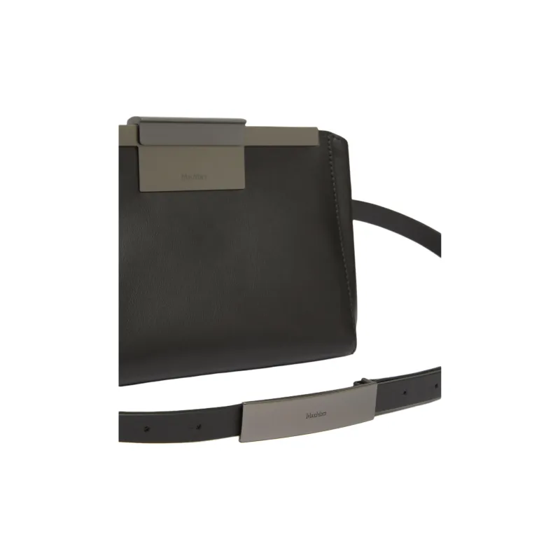MaxMara Calfskin Fanny Pack Men's Black-3