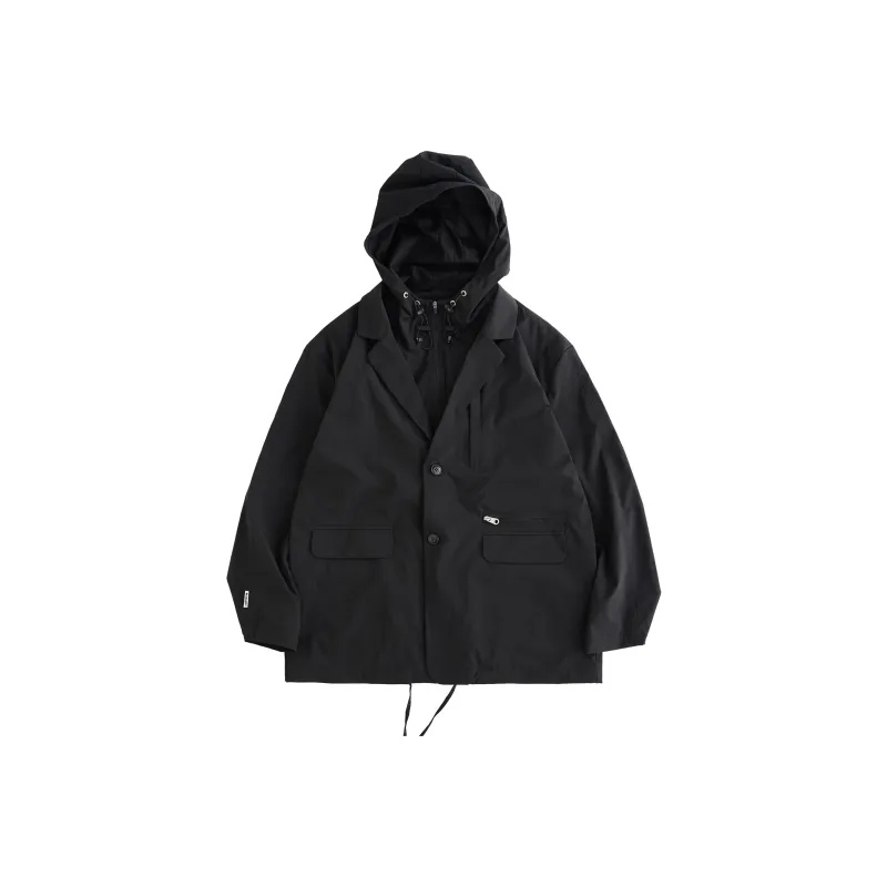 BLUELANDINC Loose Fit Jacket Women's Black-0