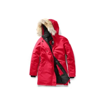 Canada Goose Down Jacket Winter Women's Red