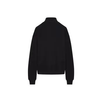 SKIMS FW24 COTTON FLEECE OVERSIZED MOCK NECK PULLOVER Sweatshirt Women's ONYX/Onyx