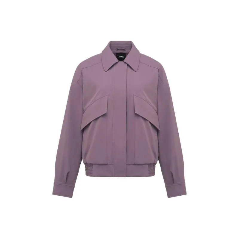 LI-NING 1990 Commuter Series Jackets Coats Women's Frosty Dusty Purple-0