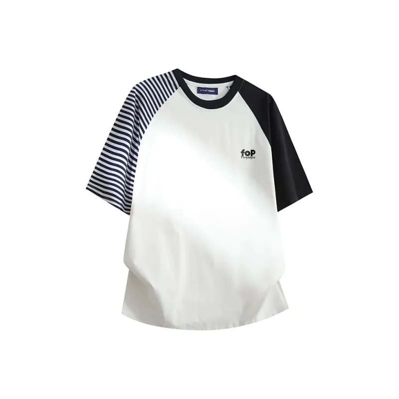 FAX FOR FMACM T Shirt Unisex Black White Stripes-0