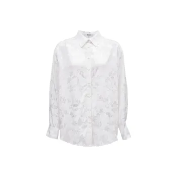 ONLY Shirt Women's Cotton Candy White