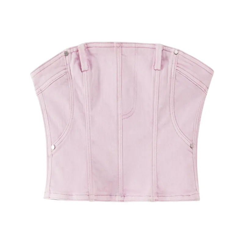 Roselingling Strapless Top Women's-4