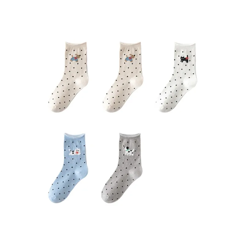 H YXIANG Mid Calf Socks Women's Combo Set-22