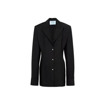 PRADA Long-Sleeved Single-Breasted Shirt Jacket