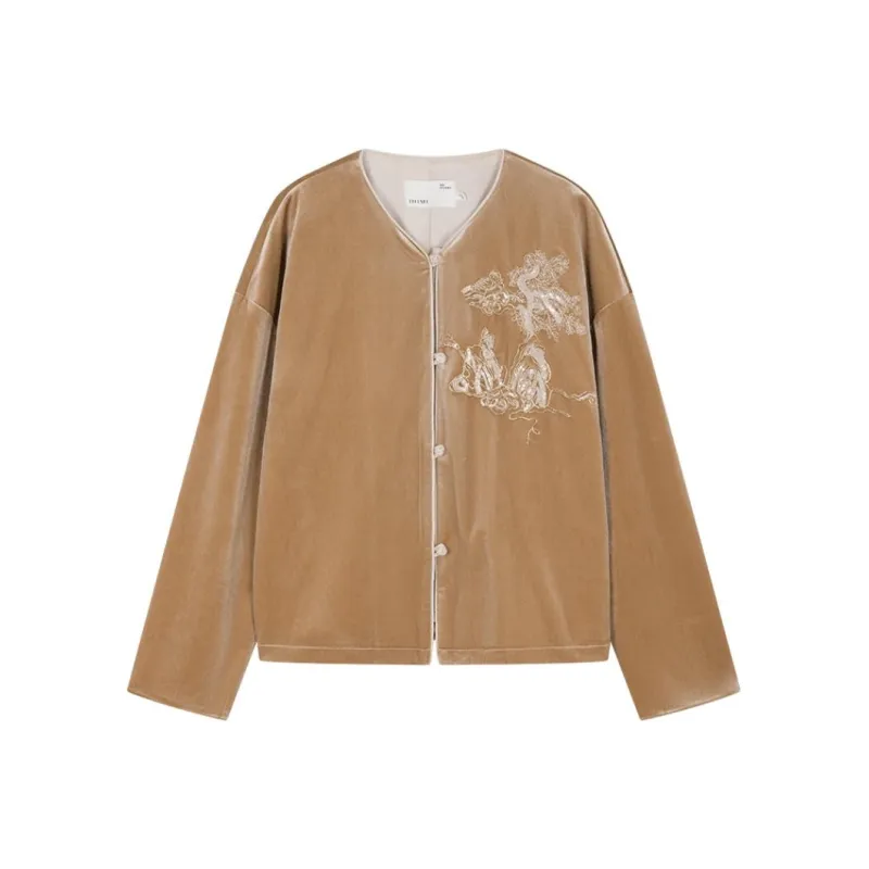 IHIMI Jackets & Coats Women's Champagne Gold-0