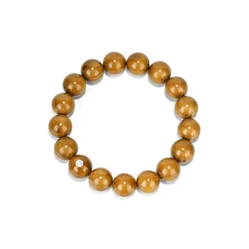 Yulan Wenwan Purple Gold Rat 13 15mm Buddhist Bead Collectible Beaded Bracelet Unisex