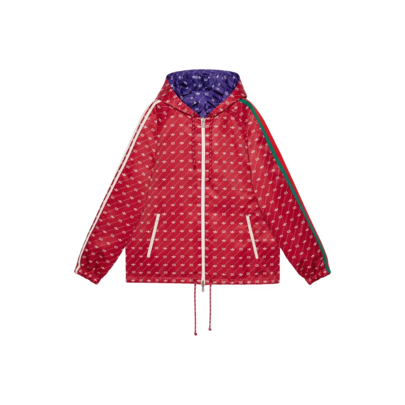 GUCCI X Adidas Reversible Jacket Red/Purple-0