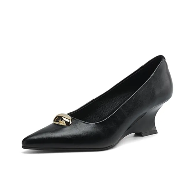 Bai Shiting Wedge Heel High Heels 6cm Women's-0