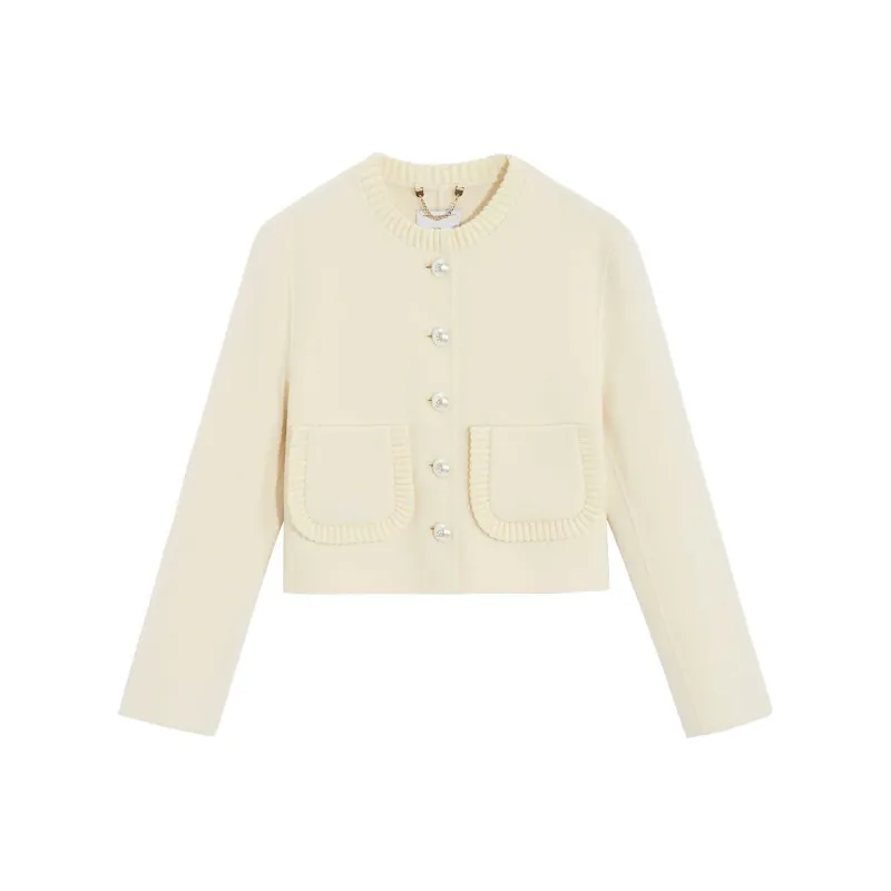 Bebe FW24 Jackets Coats Women's Ecru-0