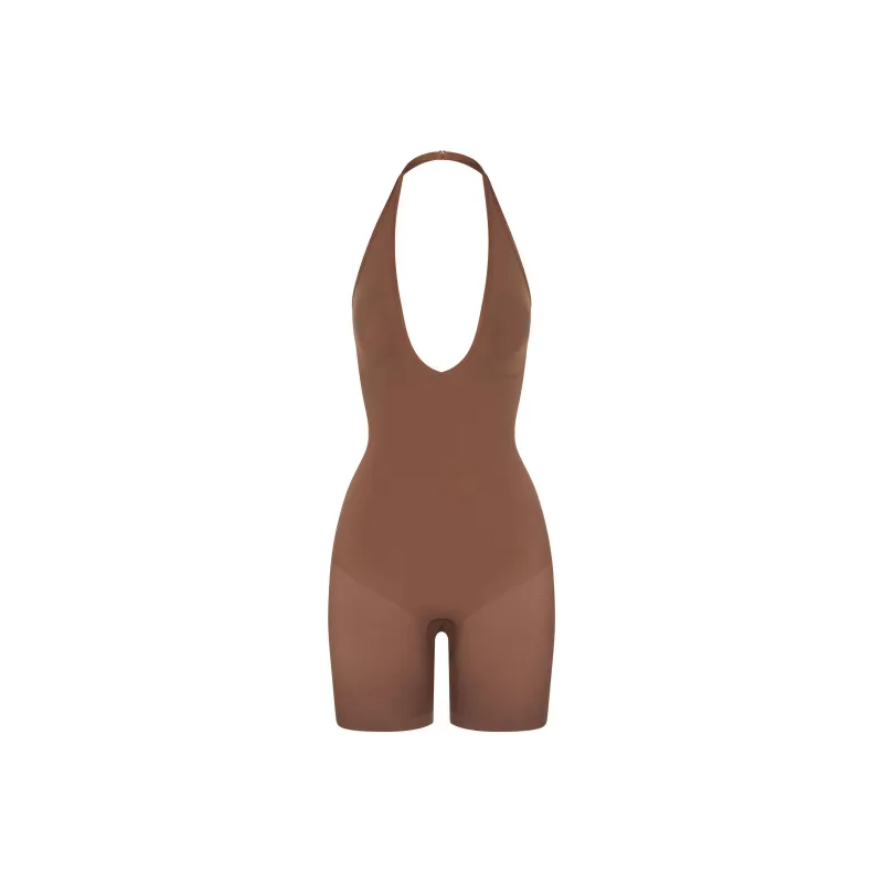 SKIMS SEAMLESS SCULPT DEEP PLUNGE SHORT BODYSUIT Bodysuits Women's JASPER/Jasper-0