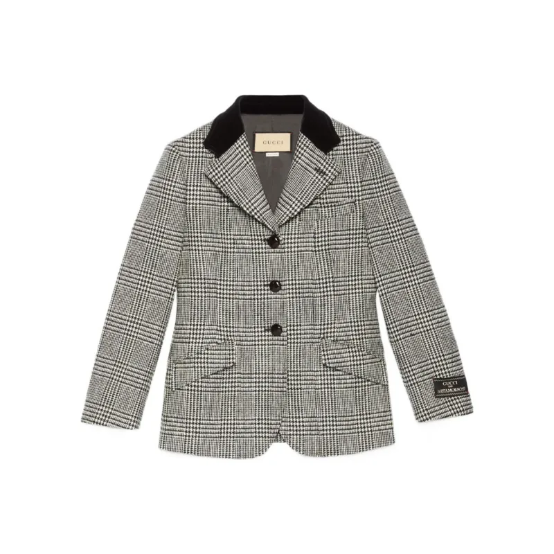 GUCCI Prince Of Wales Check Jacket-0