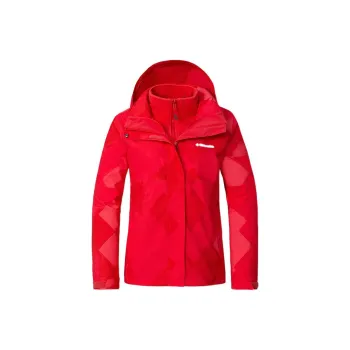 Columbia Fitted Moderate Jacket Spring And Autumn Women's Red