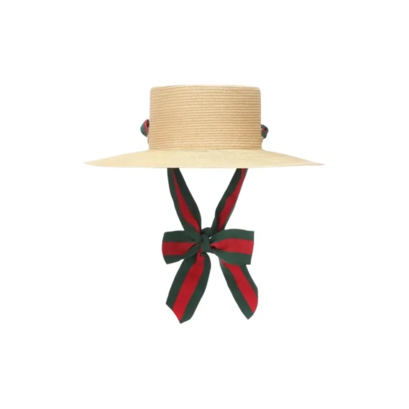 GUCCI Polyester, Straw Woven, Paper Hats & Caps Unisex Beige-0