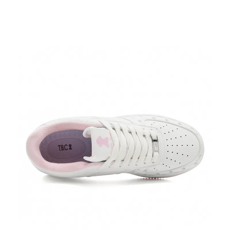 Teddy Bear Collection Coverage, Abrasion Resistant, Lightweight, And Breathable Low Top Skateboard Shoes Unisex-12