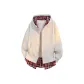 Heather Gray & Red-Fleece-Lined