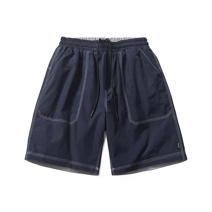 VERAF CA Casual Shorts Unisex Navy Blue Gray-0