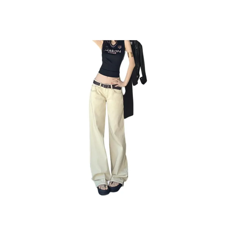 BENGEN Jeans Women's Apricot-2