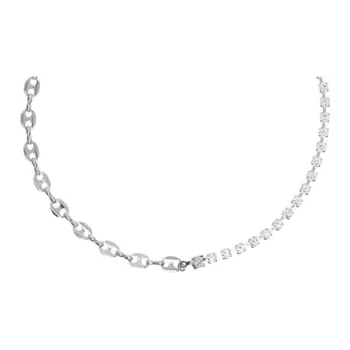 JUSTINE CLENQUET Palladium Plated Necklaces Unisex Silver