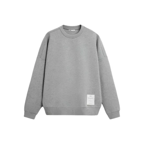 ZARA Sweatshirt Men's Zebra Print Gray