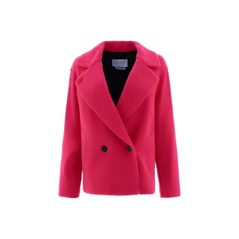HARRIS WHARF LONDON Double breasted Fleece Jacket